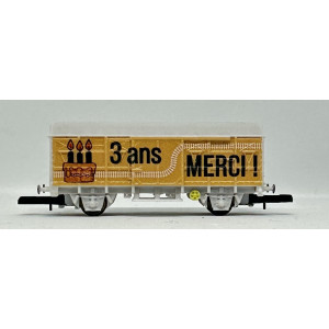 AZAR MODEL W02-AN3 Wagon couvert collector spécial 3ans - Z 1/220