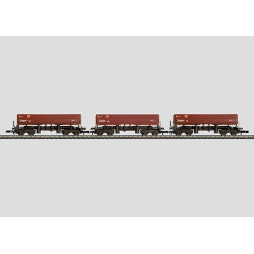 MARKLIN - MINI CLUB 82430- 3 wagons à déchargement latéral, type Fals 126, de la Deutsche Bahn AG (DB AG).