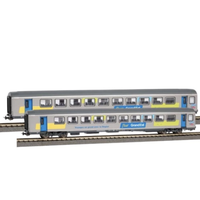 Piko 94500 2 voitures 1 et 2CL Corail "Fluo" A10tu + B11tu, Sncf, Ep VI, N