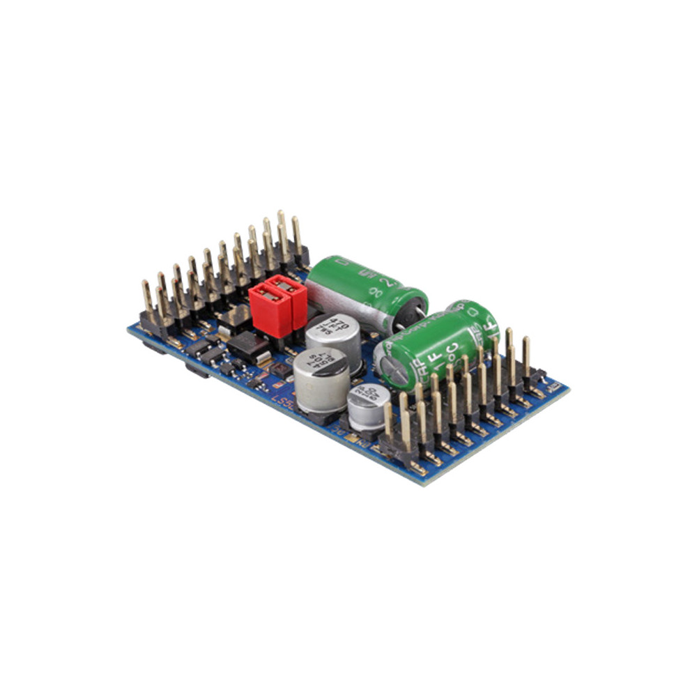 ESU 58315- voie 0 LokSound 5 L "Décodeur vide" DCC / MM / SX / M4, embase à broches avec adaptateur