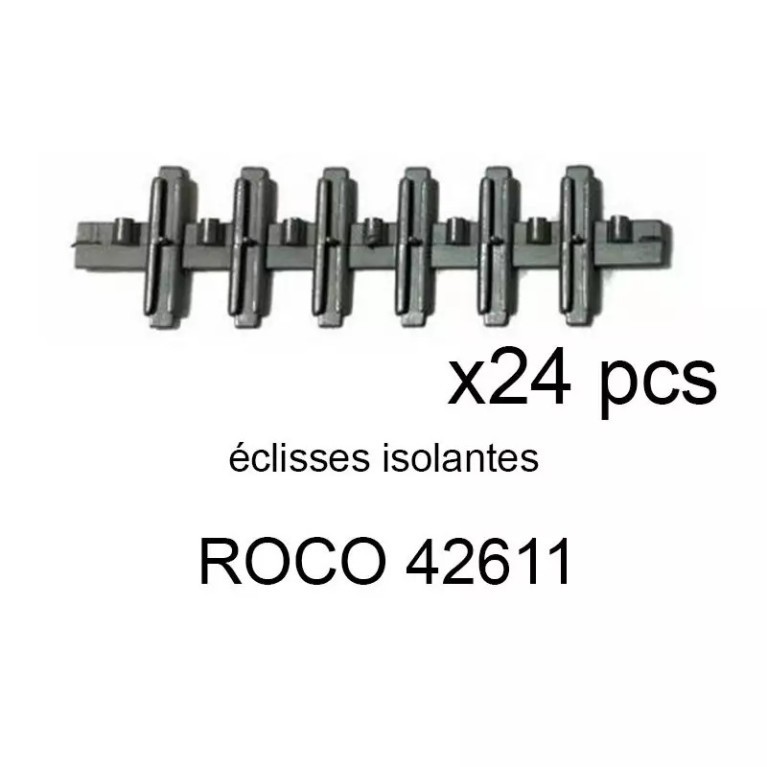ROCO 42611- 24 éclisses isolantes Rocoline code 83 Roco