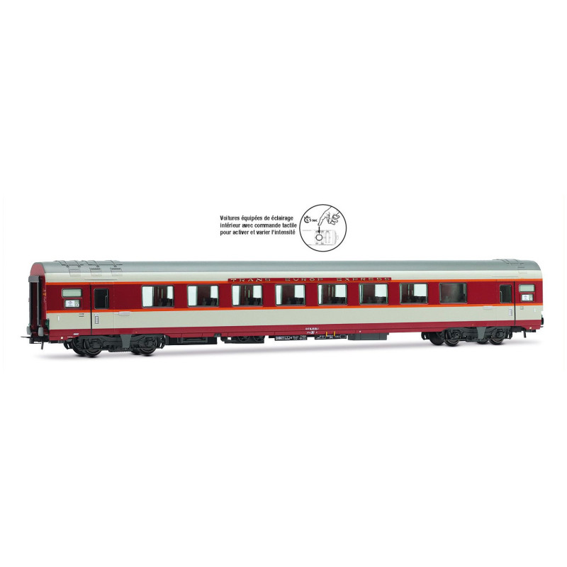 JOUEF HJ4194 SNCF, voiture supplémentaire Grand Confort A8tu pour TEE « Le Kléber », livrée « Grand Confort » grise, ép. IV