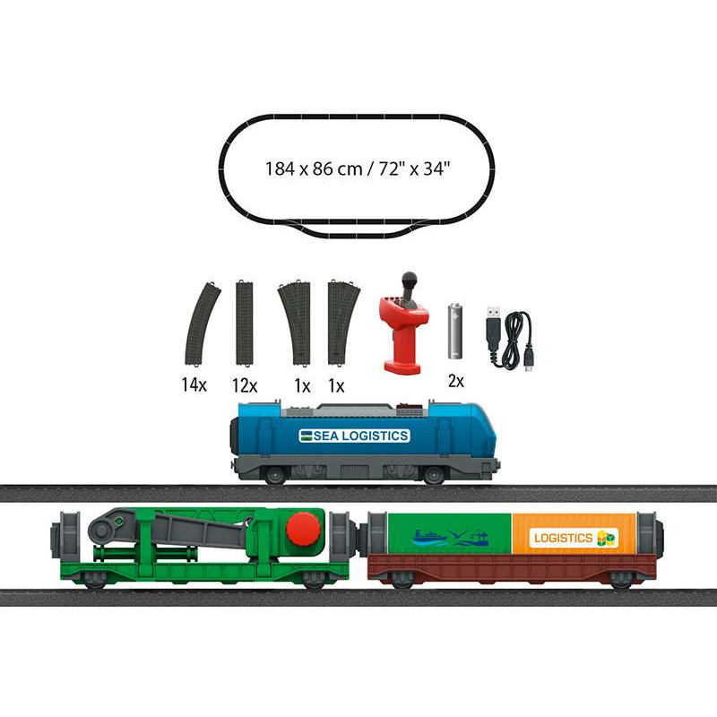 MARKLIN 29349 - My world - Kit de démarrage « Logistique des conteneurs »