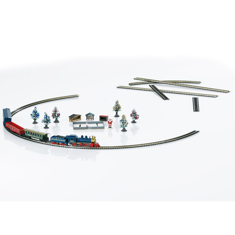 Märklin 81845 - Coffret de Noël pour débutants. Train de marchandises à vapeur avec circuit ovale.