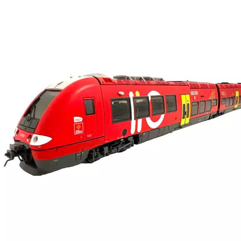 LSMODELS 10080S - 4 Éléments, Livrée LIO "Occitanie" SNCF -  AGC z27871 / z27872 - Digitale Sonore | HO 1/87 - Ép VI
