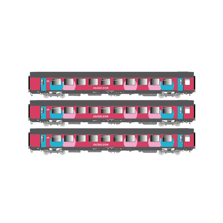 LS Models 40 993 Vtu Coffret 3 voitures Ouigo Ep VI, H0