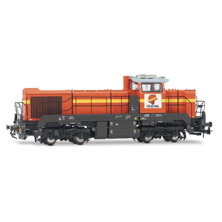 JOUEF HJ2440 COLAS RAIL, locomotive diesel Vossloh DE 18, livrée orange/jaune, Ep VI, H0