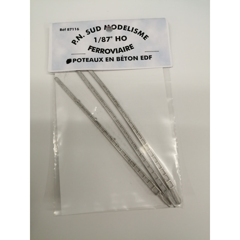 PN SUD MODELISME 87116 HO: Poteau béton EDF