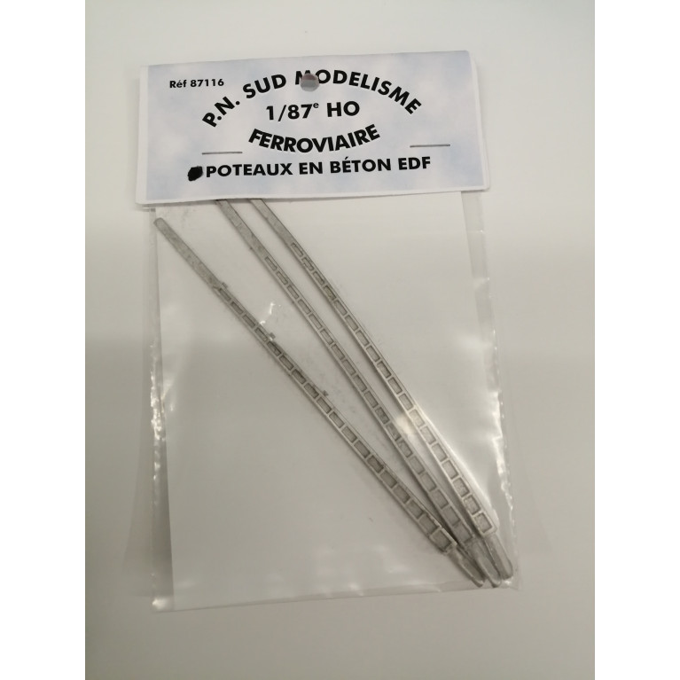 PN SUD MODELISME 87116 HO: Poteau béton EDF
