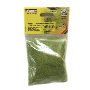 Noch 08310 - Flocages herbe vert clair 2.5mm 20g