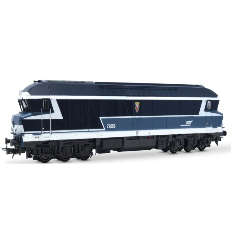 HJ2621 SNCF, Locomotive diesel CC 72056, "La Bourboule", logo Casquette, SNCF, Ep. V - HO 1/87