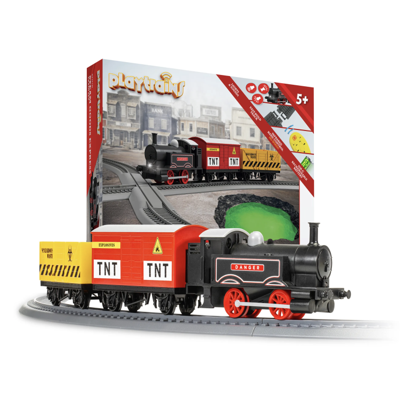 Playtrains R9361M-Train de Marchandises Express à Vapeur