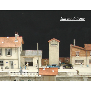 PN SUD MODELISME 8723 Bordure de quai en pierre hexagonale HO