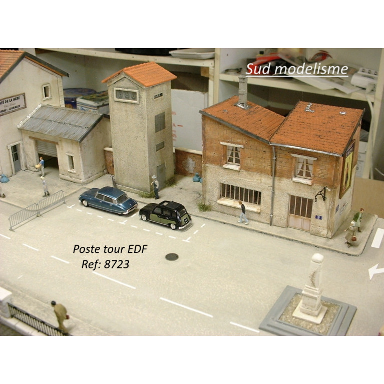 PN SUD MODELISME 8723 Bordure de quai en pierre hexagonale HO