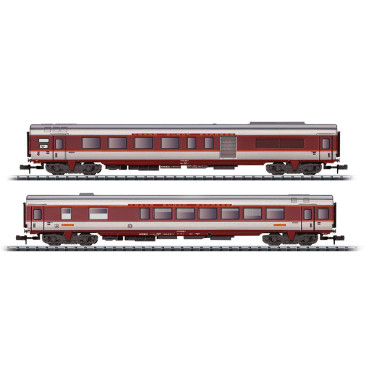 Minitrix 15691- 2 voitures "Grand Confort", TEE, 1CL, SNCF, Ep. IV