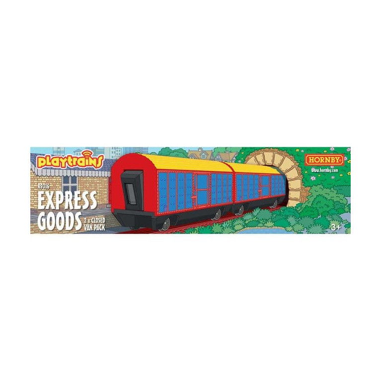 Playtrains R9316 - Express Goods 2 x Paquet de wagons fermés