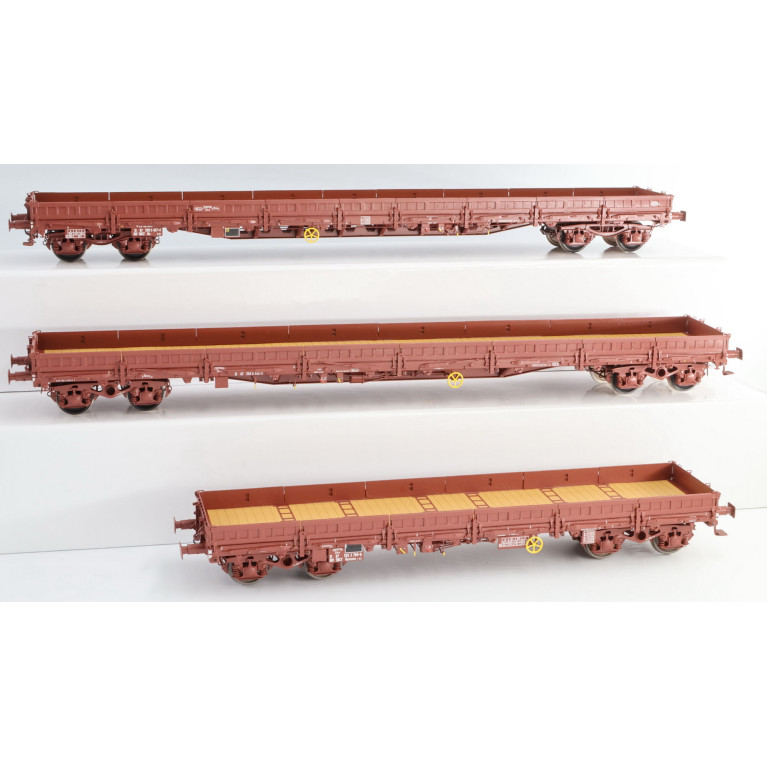 AMJL Wagons Plats à Bogies Remms10-Res90-Res91