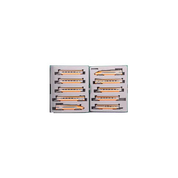 Kato 10-2134 Automotrice électrique TGV 08 Sud-Est Rouen SNCF, coffret de 10 voitures