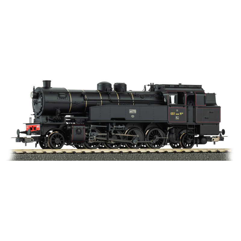 PIKO 50674 - Locomotive à vapeur 141 T série 11, 4670, EST, Ep. II digital son - HO 1/87
