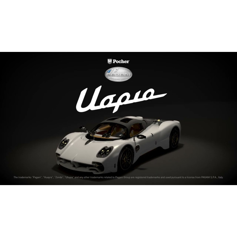 HK123 Pagani Utopia Coupé - Bianco Perla  - Kit échelle 1:8