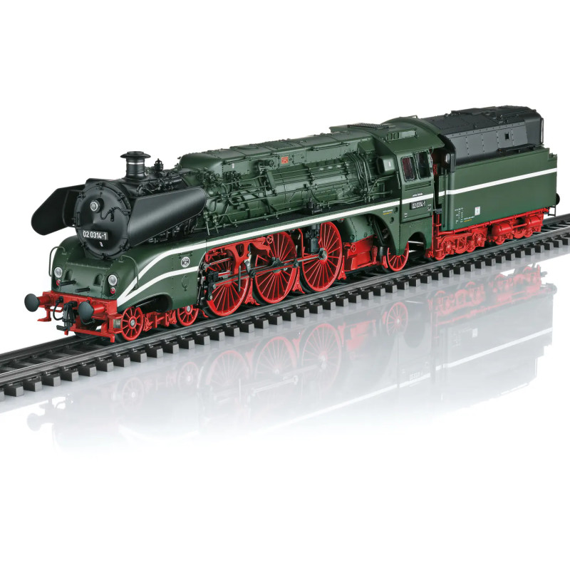 Trix 25027 - Locomotive à vapeur série 02 La "Schorsch" - une pièce unique de la Deutsche Reichsbahn (DR) DCC Sound MFX