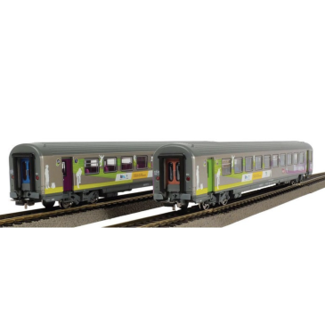 PIKO 97134 Set de 2 voitures voyageurs Corail Vtu 1+2 cl. Intercités RÉMI -SNCF- Ep -VI - HO