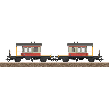 TRIX 24650 - 2 wagons d'accouplement type Db, "Sputnik", SBB CFF FFS, Ep. IV -  HO 1/87