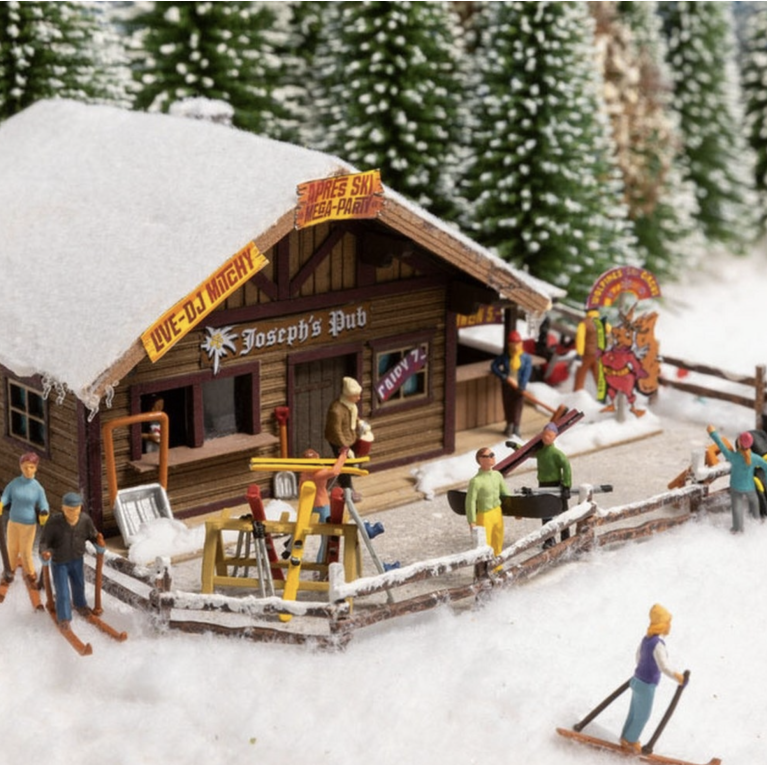 Noch 16220 - Set de 6 figurines + accessoires thème Hiver-HO 1/87