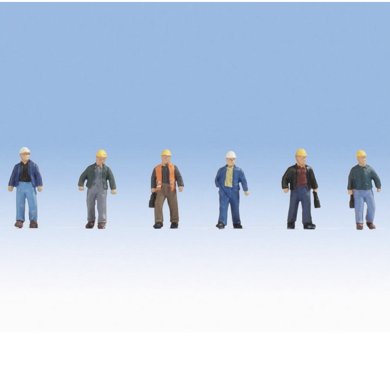NOCH 15057 - 6 Ouvriers de chantier-HO-1/87