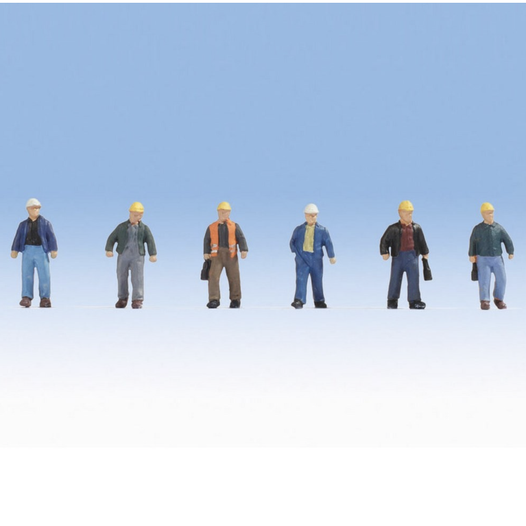 NOCH 15057 - 6 Ouvriers de chantier-HO-1/87