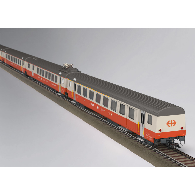 TRIX 23690 - 4 voitures voyageurs type EWIII, "Swiss Express", SBB CFF FFS, Ep. IV - HO 1/87