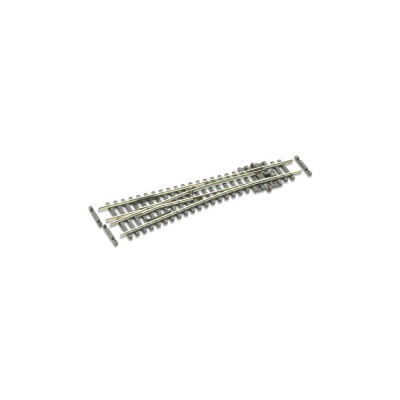 Peco SL-E392F - N - Aiguillage à gauche - 123mm - Rayon 305mm - 10° - code 55