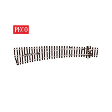 Peco SL-87 - Aiguillage enroulé à gauche 258mm Insulfrog - Code 100