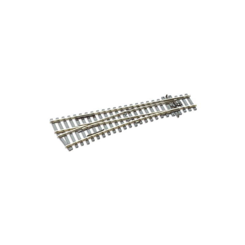 PECO SL-E92 - Aiguillage à gauche - 185mm - Rayon 610 mm - 12° - Electrofrog - Code 100