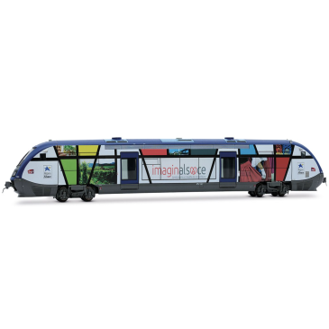 JOUEF HJ2436S SNCF, autorail diesel classe X 73500 « Imaginalsace », ép. VI avec décodeur sonore