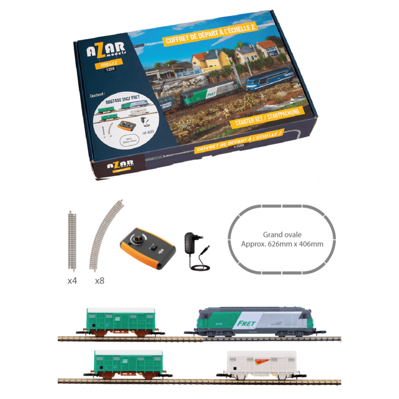 AZAR AZP2 - Coffret de départ BB67400 FRET, SNCF - Z 1/220