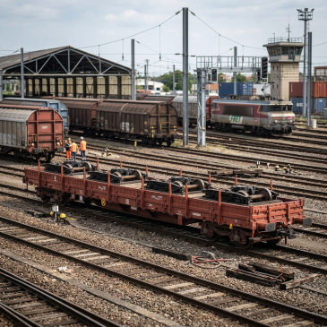 Wagon plat HO Jouef HJ6308 Res bogies - Commandez