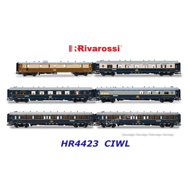 Rivarossi HR4423 voie H0 Coffret 6 pièces « 50 ans de la Nostalgie Istanbul-Orient Express », Époque IV