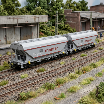 RIVAROSSI - HR6677 - 2 wagons trémies type Uagpps, Monfer, I-ERSA