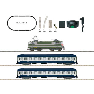 MINITRIX 11168 - Coffret de démarrage numérique "Train Express", BB 9231, "Arzens", SNCF, Ep. IV, N 1/160 - DCC SON