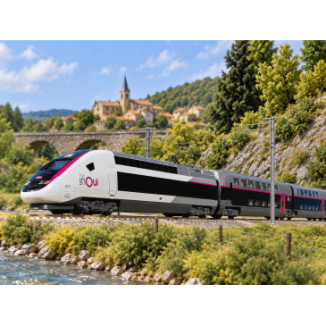 Kato 10-2131 - TGV Euroduplex "inOui", rame N°4711, 5 éléments dont BAR, SNCF