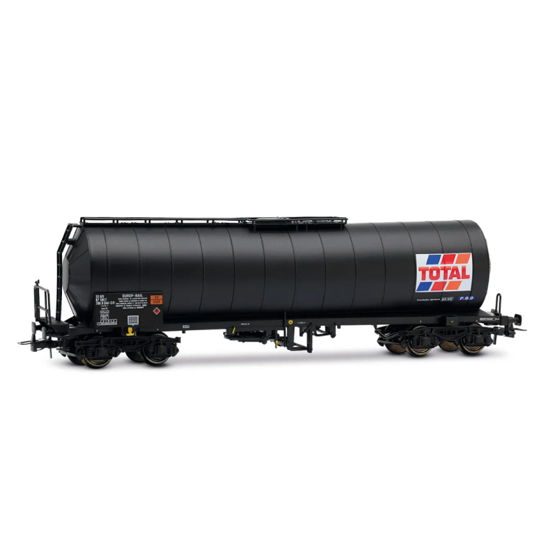 JOUEF HJ6323 - SNCF, coffret de 2 wagons-citernes à 4 essieux « TOTAL France », livrée noire