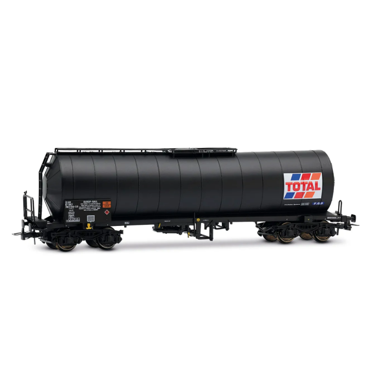 JOUEF HJ6323 - SNCF, coffret de 2 wagons-citernes à 4 essieux « TOTAL France », livrée noire