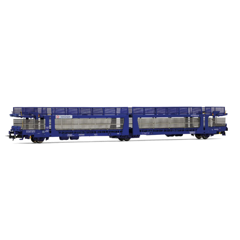 JOUEF HJ6327 -  Transfesa, wagon porte-voitures, Laeks 63C « Hispanauto », livrée bleue