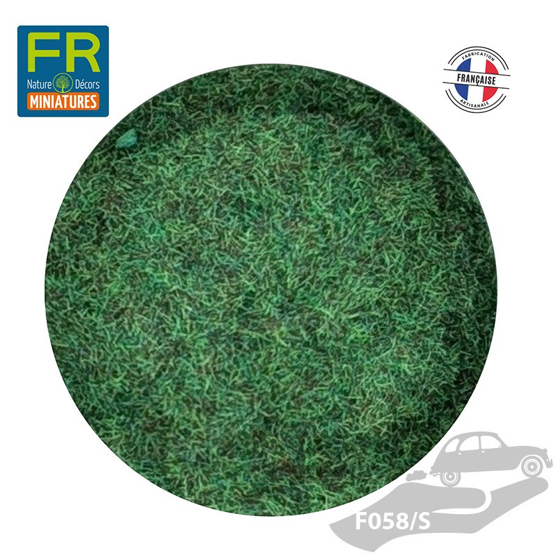 FR DECOR 058 - HERBE DENSE FLOCAGE VERT SAUVAGE