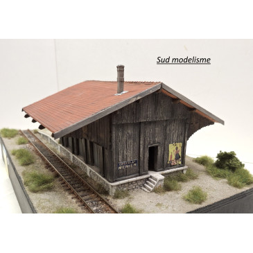 PN SUD MODELISME 1612 HO. Halle de marchandise PLM 3 portes
