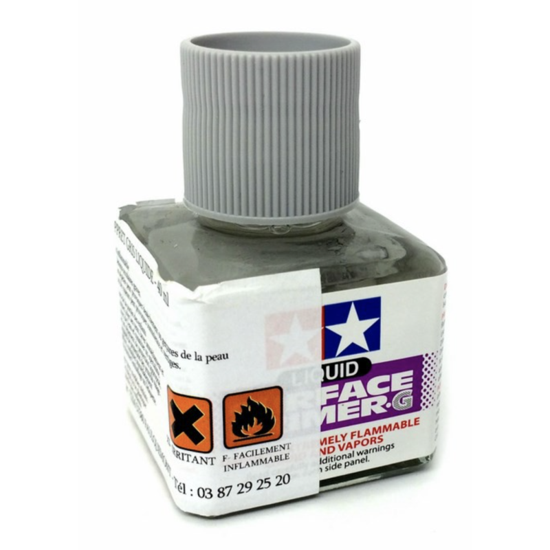 TAMIYA 87075 - Apprêt liquide teinté gris flacon de 40ml