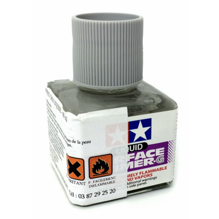 TAMIYA 87075 - Apprêt liquide teinté gris flacon de 40ml