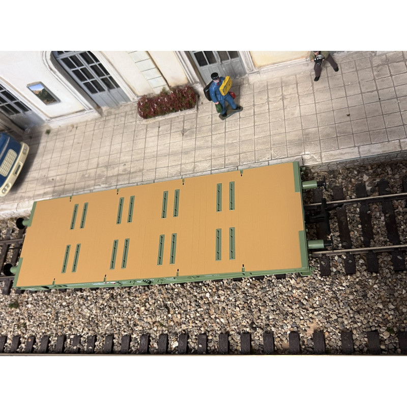 LENZ 035 0 346 - 1 - wagon plat pour charges lourdes Rimmp, ep IV-V- 0