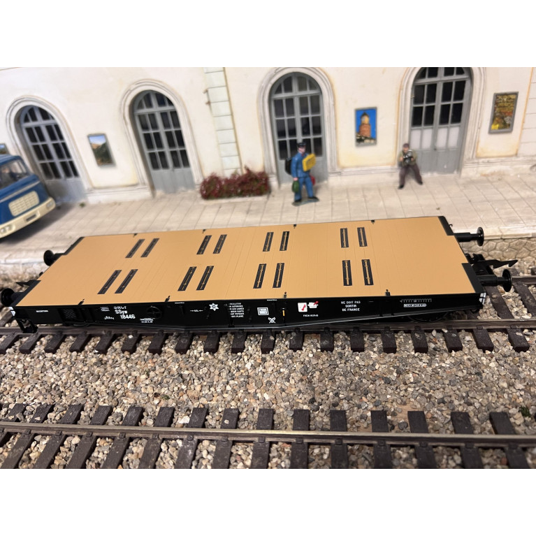 LENZ 18446 wagon plat pour charges lourdes SSY, ep IIIa - 0